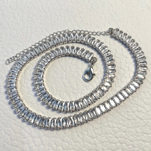 WGP Tennis Baguette Choker Necklace - Picture 2 of 3